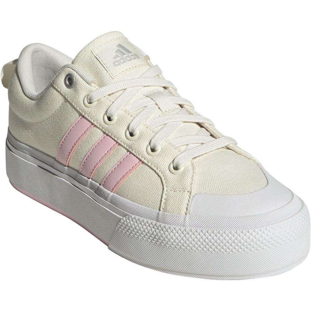 Adidas Women's Bravada 2.0 Platform Off-White and Light Pink Sneakers NWT